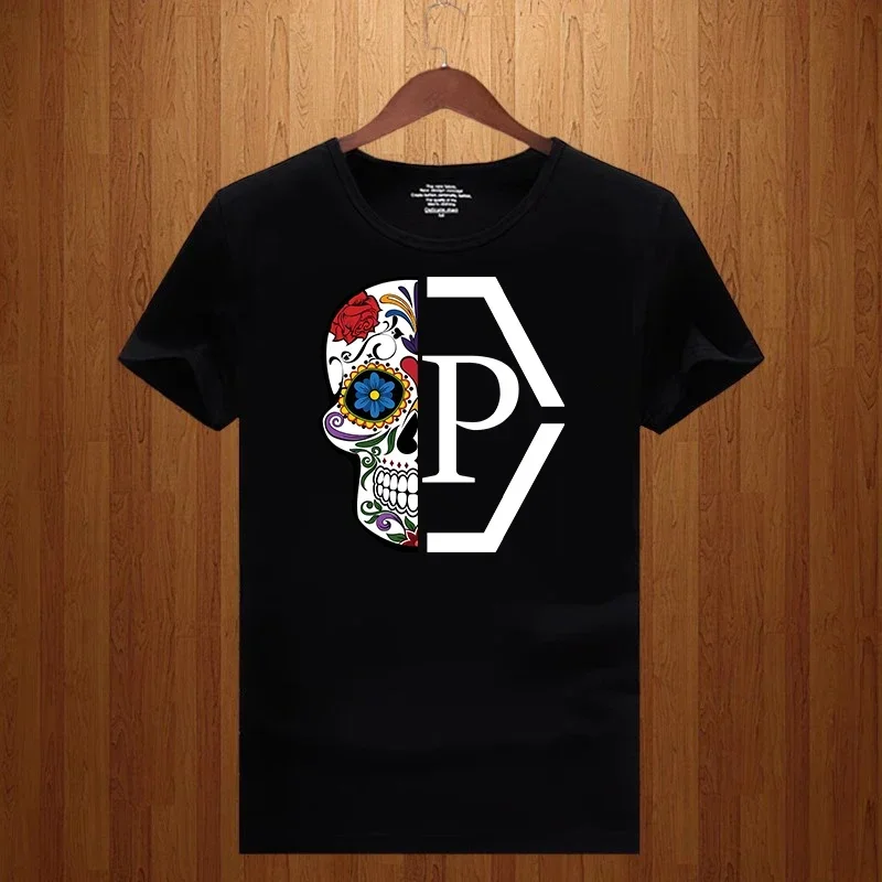 Streetwear Brand With Flowers - Luxury Brand Half Skull Flower Printed