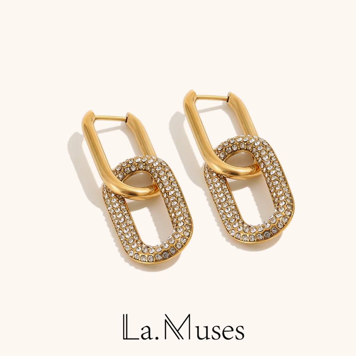 Streetwear Brand Accessories - La.Muses Retro Double Loop Design Drop