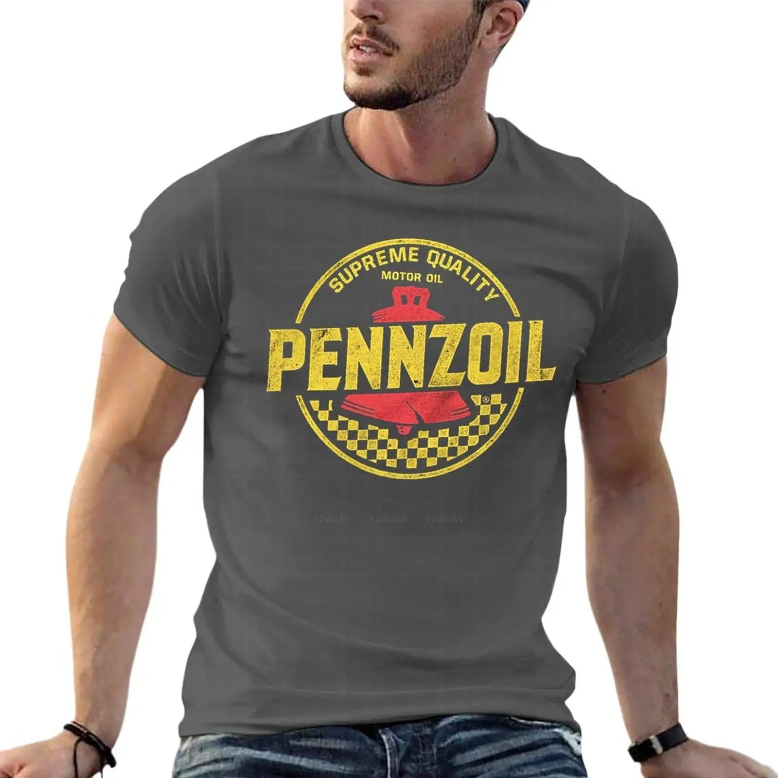 Streetwear Brand Logos - Distressed Pennzoil Motor Oil Logo Oversized