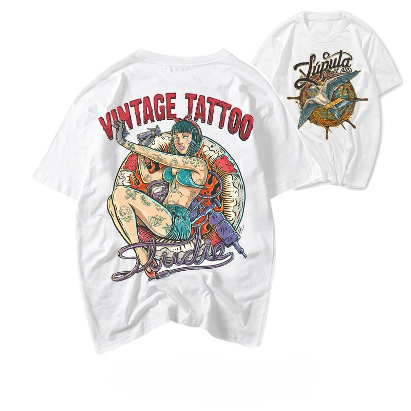 Hot T-shirt European and Ameri - Streetwear Brand Niche 评论和价格