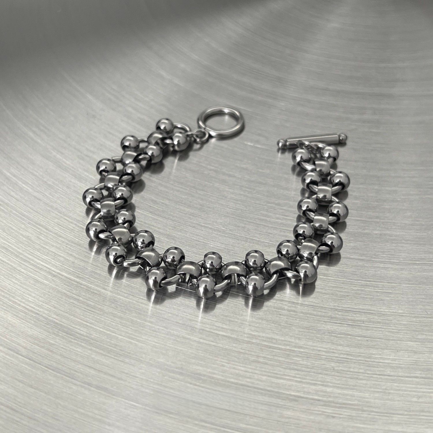 Heavy Punk Hollow Steel Bead B - Streetwear Brand Niche 评论和价格