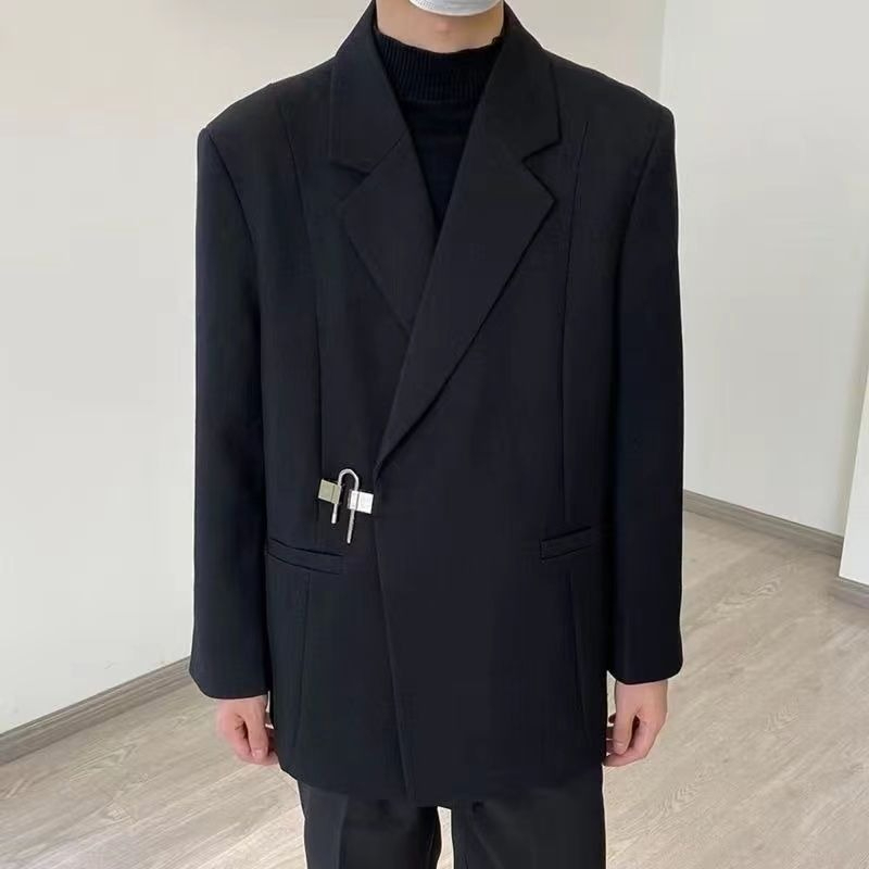 Men's White Casual Blazer Set  - Streetwear Brand Niche 评论和价格