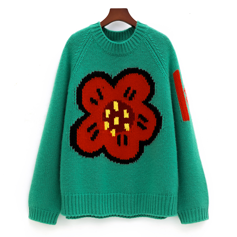 Ladies 100% pure cashmere swea - Streetwear Brand With Flowers 评论和价格