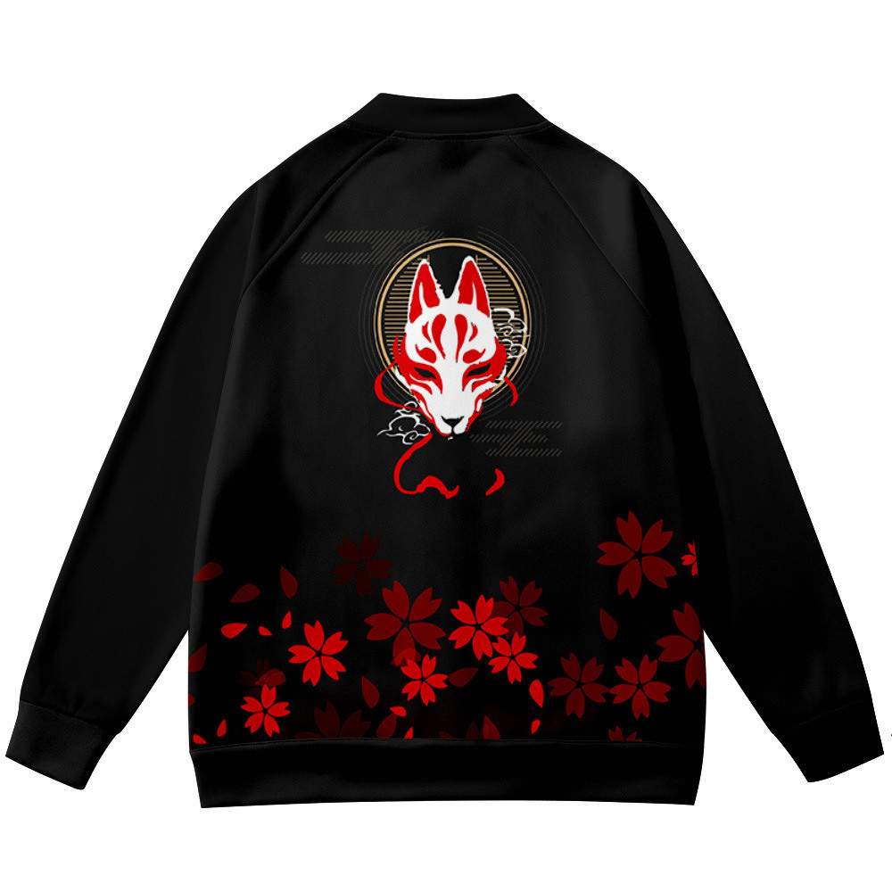 Coats Anime Flower Fox 3D Prin - Streetwear Brand With Flowers 评论和价格