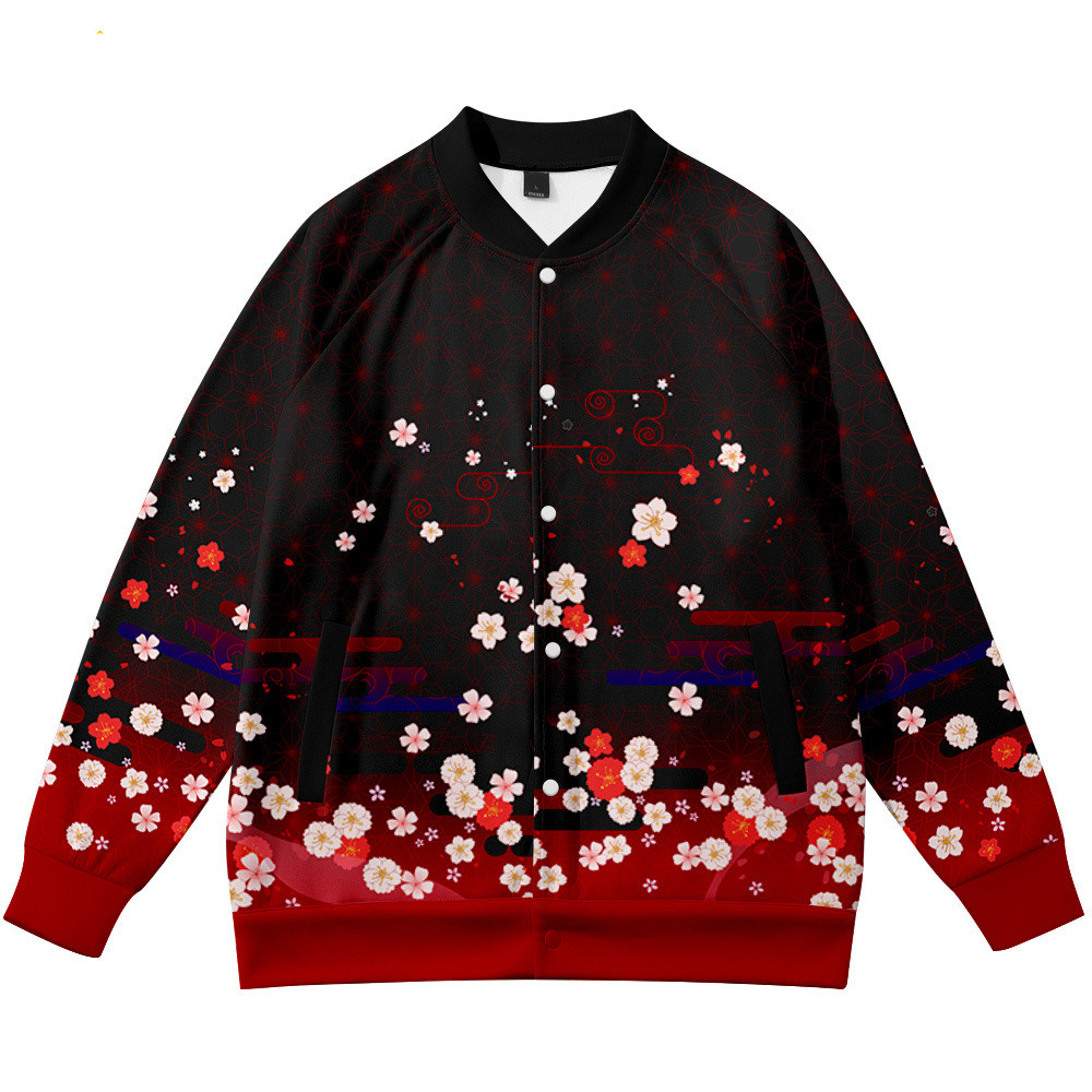 Coats Anime Flower Fox 3D Prin - Streetwear Brand With Flowers 评论和价格