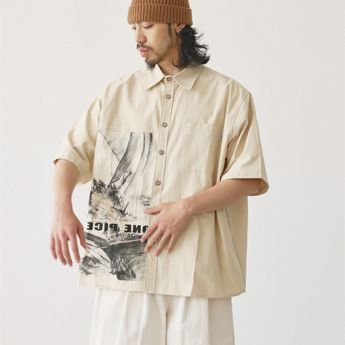 Japanese Fashion Shirts Men Vi - Japanese Brand Streetwear Vintage 评论和价格